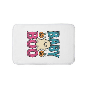 Baby Boo Vintage Halloween Geest T-shirt Ontwerp_1 Badmat