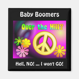 Baby Boomer Magnet - Psychodelic Magneet