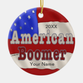 Baby Boomer voeg uw geboortejaar aangepaste orname Keramisch Ornament