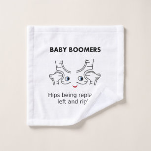 Baby Boomers - Hips die links en rechts worden ver Bad Handdoek