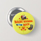 Baby Boomers Rock Ronde Button 5,7 Cm (Voorkant /achterkant)