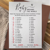 Baby Borrelspel Baby Rond de Wereld Kaart