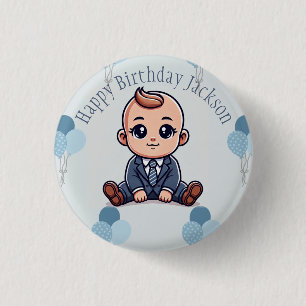 Baby Boss Birthday Button - Aangepaste pin voor ki