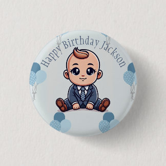 Baby Boss Birthday Button - Aangepaste pin voor ki