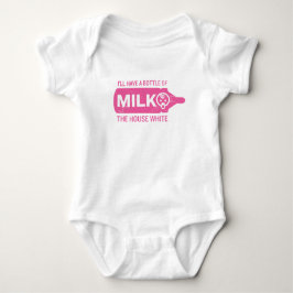 Baby Bottle House Witte Bodysuit Grappig Shirt Roz