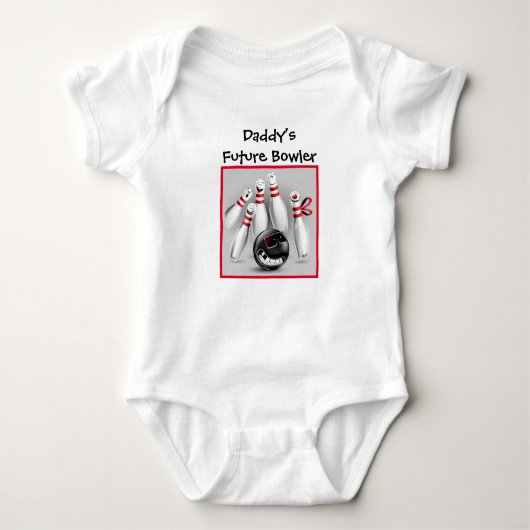 Baby Bowling personaliseren Romper (Voorkant)
