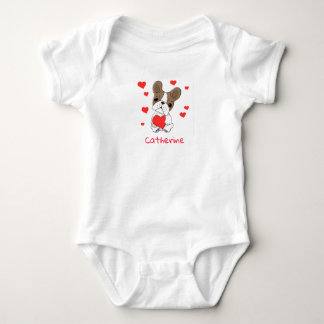 Baby boxer met rood hart romper