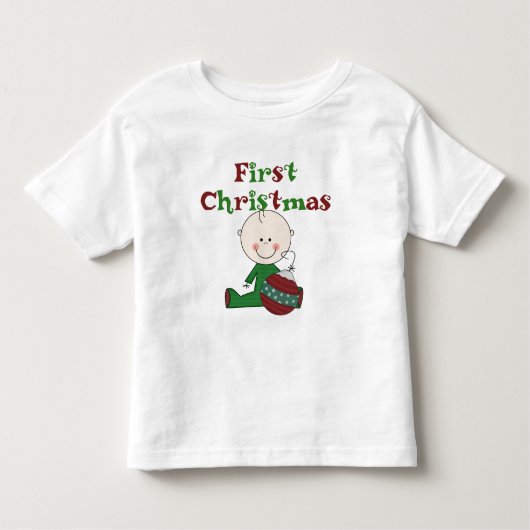 Baby Boy 1e Kerstmis Tshirts en geschenken (Voorkant)