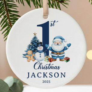 Baby Boy 1st Christmas Keramisch Ornament