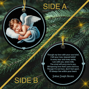 Baby Boy Angel Memorial Wind Chime Keramisch Ornament