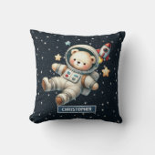 Baby Boy Astronaut Teddy Bear Coussin Nursery Acce (Recto)