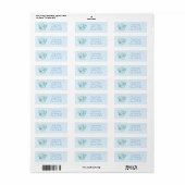Baby Boy, Baby shower Adresetiketten Etiket (Full Sheet)