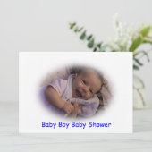 Baby Boy Baby Shower Invitations (Debout devant)