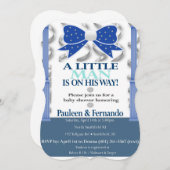 Baby Boy Baby Shower Invitations (Devant / Derrière)