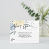 Baby Boy Baby shower Jeu Bump Guess Cartes (Debout devant)