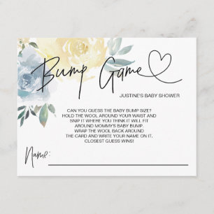 Baby Boy Baby shower Jeu Bump Guess Cartes