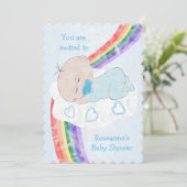 Baby Boy Baby shower Kaart (Staand voorkant)