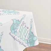 Baby boy baby shower nappe d'éléphant (In Situ)