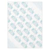 Baby boy baby shower olifant tafelkleed (Voorkant)