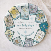 Baby Boy Baby shower Tarot Kaarten Toekomstvoorspe Papieren Bordje