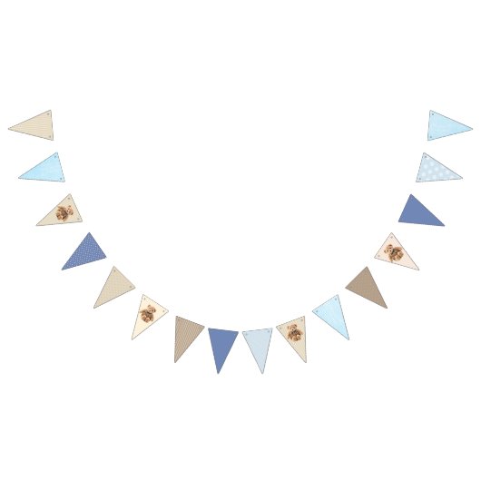 Baby Boy Baby Teddy Bear Party Banner (Alle)