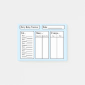 Baby Boy - Baby Tracker Post-it Notes (Devant)