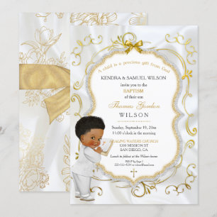 Baby Boy Baptism Commune Christening Bible Kaart