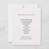 Baby Boy Baptism Uitnodiging (Achterkant)