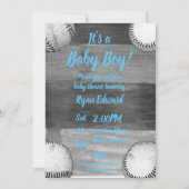 Baby Boy Baseball thema baby shower Kaart (Voorkant)