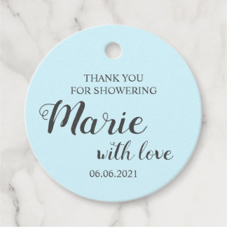 Baby Boy Bedankt voor het douchen van Baby shower Bedankjes Labels