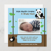 Baby Boy Birth Announement Aankondiging (Voorkant / Achterkant)