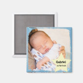 Baby Boy Blauw Fotomagneet Magneet (Voorkant / Achterkant)