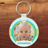 Baby Boy Blue Aangepaste foto Keepomwille Sleutelhanger (Voorkant)