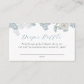 Baby Boy Blue Bloemen Luier aanvragen Behuizing Ka Informatiekaartje (Voorkant)