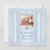 Baby Boy Blue Doop Doping Kruis Prins Kaart (Voorkant)