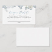 Baby Boy Blue Floral Diaper Demande Carte de boîti (Devant / Derrière)