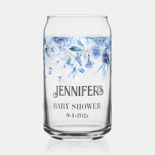 Baby Boy Blue Floral Drop Spécial Maman-to-be (Recto)