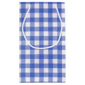 Baby Boy Blue Gingham Klein Cadeauzakje (Achterkant)