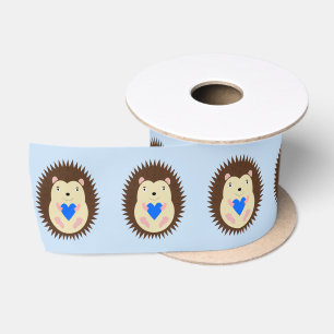 Baby Boy Blue Hart Egel Patroon Lint