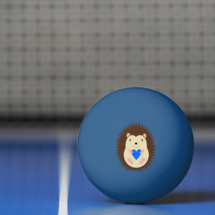 Baby Boy Blue Hart Egel Pingpongballen