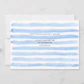 Baby Boy Blue One Photo Welcome Faire-part de nais (Dos)