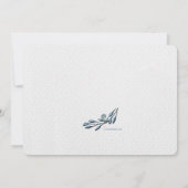 Baby Boy Blue Photo Faire-part de naissance (Dos)