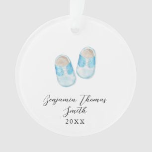 Baby Boy Blue schetst kerst Acrylversiering Ornament
