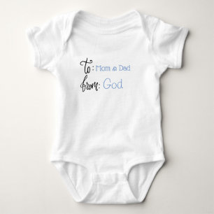 Baby Boy Blue Typografie Script Romper