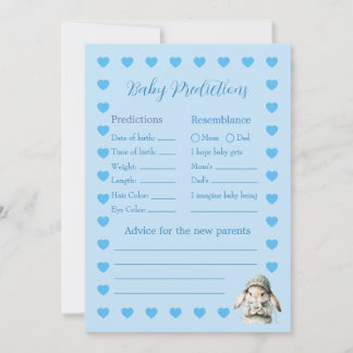 Baby Boy Borrel Voorspelling Spelkaart Kaart