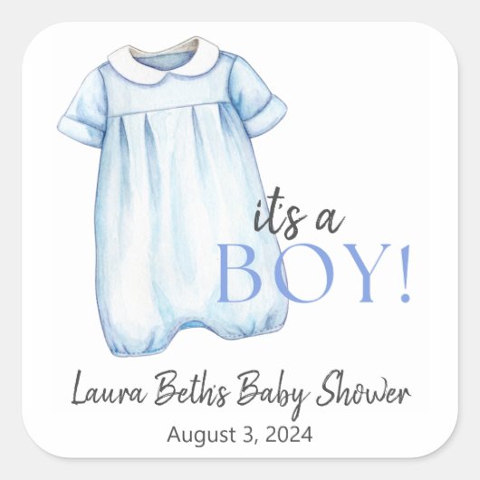 Baby Boy Bubble Stickers (Voorkant)