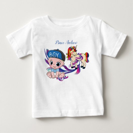 Baby Boy Bubbles & Unicorns (Voorkant)