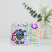 Baby Boy Bubbles & Unicorns Briefkaart (Staand voorkant)