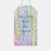Baby Boy Bubbles & Unicorns Cadeaulabel (Achterkant)