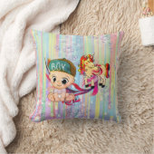 Baby Boy Bubbles & unicorns Kussen (Deken)